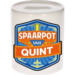 👉 Spaarpot keramiek multikleur kinderen Kinder Voor Quint - Naam Spaarpotten 8719538519657
