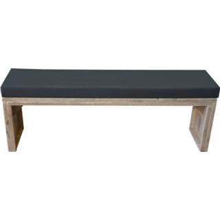 👉 Tuinbank steigerhout bruin Wood4you - Zaandam 200 Met Kussens Bouwpakket 7433637816851