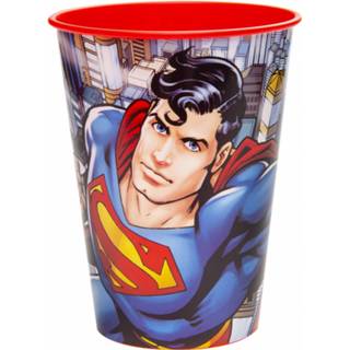 👉 Drinkbeker kunststof blauw Lg-imports Superman 260 Ml 8719817521890
