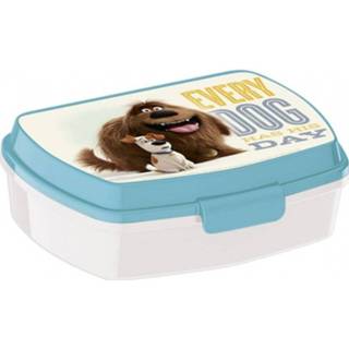 👉 Lunchbox wit blauw Universal The Secret Life Of Pets 15 Cm Wit/blauw 8412497863747