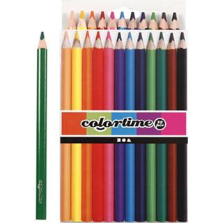 👉 Kleurpotlood multicolor vulling multikleur Colortime Kleurpotloden Jumbo 5 Mm 12 Stuks 5707167105702