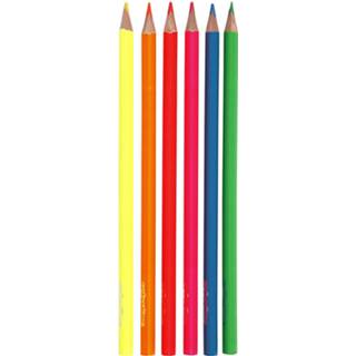 👉 Kleurpotlood vulling hout multikleur Colortime Kleurpotloden 3 Mm Neon Kleuren 6 Stuks 5712854198950