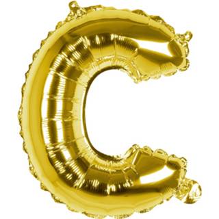 👉 Zilver zilverkleurig Boland Ballon Letter C 36 Cm 8712026221025