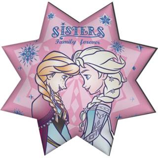 👉 Roze polyester One Size meerkleurig Disney kussen Frozen junior 35 cm 5205698457395