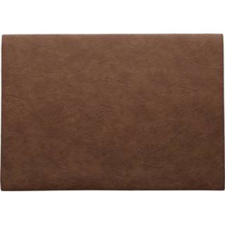 👉 Placemat leer kunstleder bruin Asa Selection Caramel 33 X 46 Cm 4024433001997