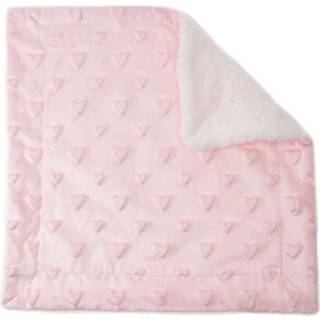 👉 Knuffeldoek roze polyester Soft Touch Knuffeldoekje Hartjes 34 X Cm 6013719438471