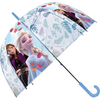 👉 Kinderparaplu blauw wit PVC kunststof kinderen Kids Licensing Frozen 2 45 Cm Blauw/wit 8435507831130