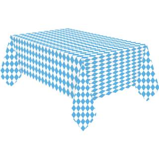 👉 Tafelkleed blauw wit papier Amscan Bavaria 115 X 175 Cm Blauw/wit 192937059289