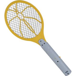 👉 Vliegenmepper geel grijs 1x Elektrische Anti Muggen Geel/grijs 46 X 17 Cm - Ongediertebestrijding/insectenbestrijding 8720276300773