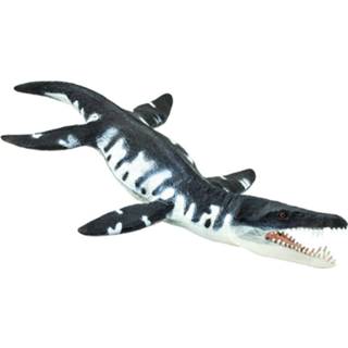 👉 Zwart wit rubber Safari Zeereptiel Liopleurodon Junior 18 Cm Zwart/wit 95866300500