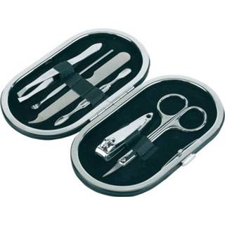 👉 Etui active mannen zwarte Manicure set in 6-delig