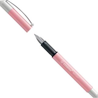 👉 Vulpen pastel roze wit blauw Stabilo Becrazy!, Vulpen, Roze/wit + 1 Inkt Cartridge 4006381539630