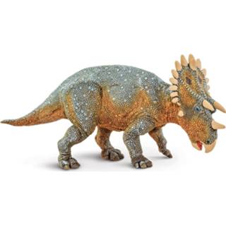 👉 Grijs oranje kunststof Safari Speeldier Regaliceratops Junior 17 X 7 Cm Grijs/oranje 95866002077