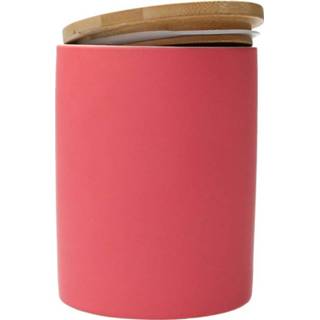 👉 Roze keramiek hardhout large Pt, Voorraadpot Silk Neon Pink - 8714302593734