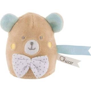 👉 Nachtlamp bruin blauw velours kunststof Chicco Beer Junior 7 X 9 Cm Lichtbruin/blauw 8058664097463