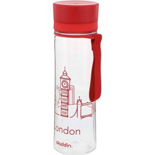 👉 Waterfles rood kunststof Aladdin Aveo Londen 24 Cm 600 Ml 6939236342803