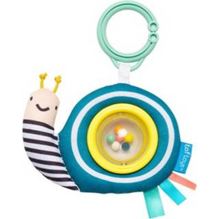 👉 Rammelaar blauw geel kunststof Taf Toys Scotty The Snail Junior 15 Cm Blauw/geel 605566124155