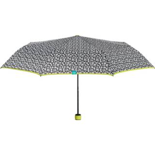 👉 Zwart wit groen kunststof mannen Perletti Mini-paraplu Heren 97 Cm Microfiber Zwart/wit/groen 8719817661794