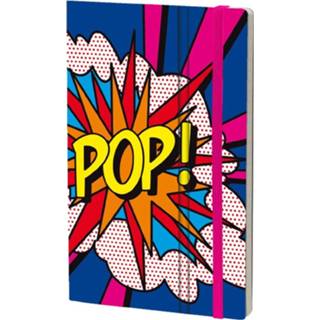 👉 Notitieboek karton papier blauw Stifflex Pop 21 X 13 Cm Karton/ivoor 8022697010102