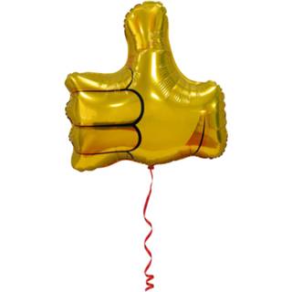 👉 Folieballon goud goudkleurig Folat Duim Omhoog 49 Cm 8714572643702