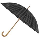 👉 Paraplu zwart oranje grijs polyester hout Falcone 89 X 105 Cm Polyester/fiberglass Zwart/oranje/grijs 8713414817738