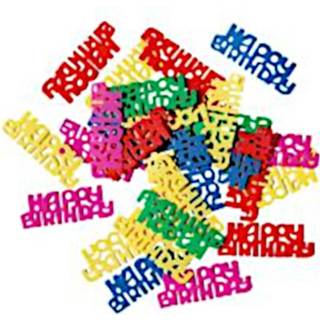 👉 Folie multikleur Amscan Confetti Happy Birthday 15 Gram Mat 4009775052142