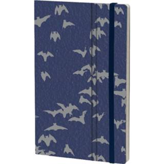 👉 Notitieboek karton papier blauw Stifflex Bats 21 X 13 Cm Karton/ivoor 8022697010324