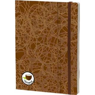 👉 Notitieboek karton papier bruin Stifflex Coconut 21 X 15 Cm Karton/ivoor 8022697009014