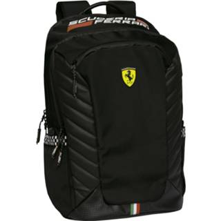 👉 Rugzak zwart polyester Ferrari Nero - 40 X 30 18 Cm 8058263032070