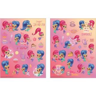 👉 Stickervel roze W&o Shimmer En Shine Junior 30 Cm 2 Stuks 8719817782604