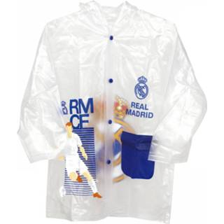 Regenjas transparant blauw PVC Real Madrid Junior Transparant/blauw One Size 8430957129783