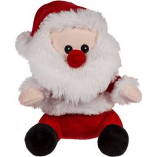 Knuffel pluche multikleur 1x Kerst Knuffels Kerstman 20 Cm - Kerstdecoratie Poppen 8720276697057