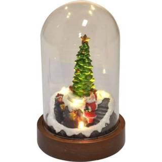 👉 Kerstboom Rond Midnight Geanimeerde Onder Een Bel - H 14,5cm 3526781182652