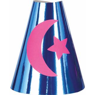 👉 Feesthoed blauw karton Fiestas Guirca Junior 28 Cm 8719817789504