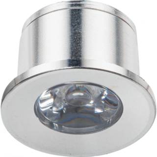 👉 Veranda wit zilver aluminium Led Spot Verlichting - 1w Natuurlijk 4000k Inbouw Dimbaar Rond Mat Ø31mm 6013923122104