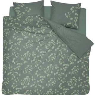👉 Dekbedovertrek donkergroen katoen groen Cinderella Viridi - 2-persoons (200x200/220 Cm + 2 Slopen) Dark Green 8719002178519