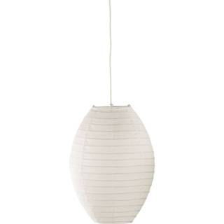 👉 Hanglamp wit papier Led - Hangverlichting Trion Ponton E27 Fitting Ovaal Mat 6013925859824