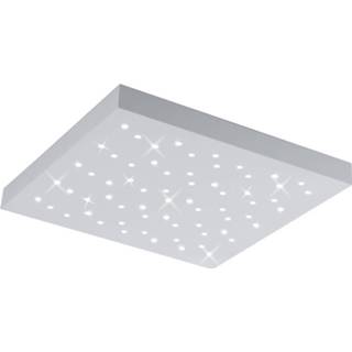 👉 Plafondlamp wit aluminium Led - Plafondverlichting Trion Tarza 22w Aanpasbare Kleur Vierkant Mat 6013938188133