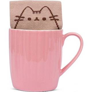 👉 Sokken roze keramiek katoen Pusheen Mok En 15 X 8,5 Cm 2-delig 5060613311271