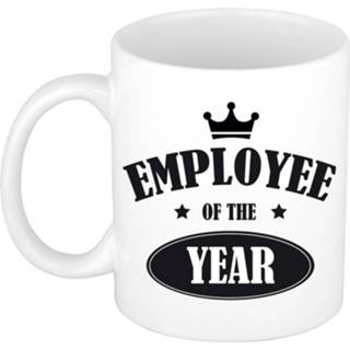 Beker wit keramiek multikleur Employee Of The Year/ Werknemer Van Het Jaar Mok - Collega Cadeau / Bedankt 8720276754996