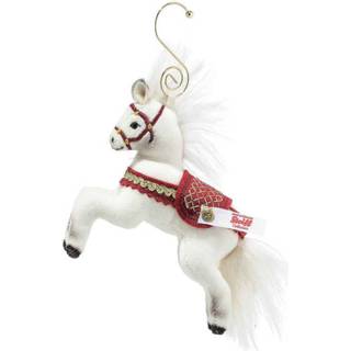 👉 Ornament wit Steiff Christmas Horse Ornament, White 4001505006920