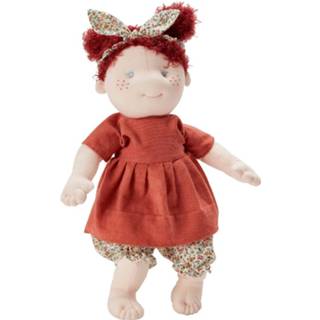 👉 Knuffelpopje wit rood Byastrup Knuffelpop Sonja Junior 42 Cm Polykatoen Wit/rood 5706798843014