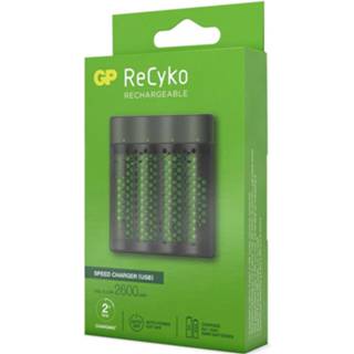 👉 Batterij oplader Gp Recycko Snelle Batterijlader M451 + 4x Aa 2600mah 4891199199462