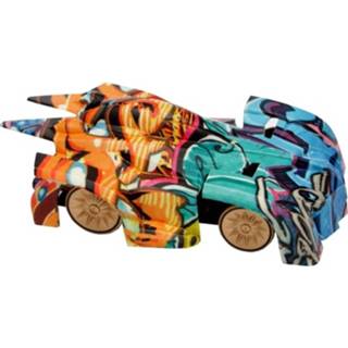 👉 Kunststof multikleur Gerardo's Toys Raceauto Rc Wall Climber Graffiti 14,5 Cm 6934029022016