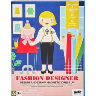 👉 Karton multikleur meisjes Petit Collage Magnetische Aankleedset 5055923784419