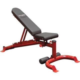 👉 Trainingsbank rood staal Body-solid Flat Incline/decline - 7340085997011