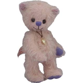 👉 Knuffelbeer zalmkleurig rose pluche Clemens Teddy Junior 15 Cm Zalmroze 4002053070418