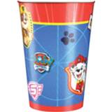 Beker karton multikleur kinderen 24x Paw Patrol Thema Feest Bekers 250 Ml Van - Kinderverjaardag/kinderfeestje 8720276259507