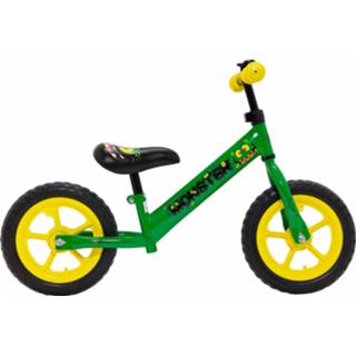 👉 Loopfiets groen staal jongens Amigo Monster Met 2 Wielen 12 Inch 8719817986217