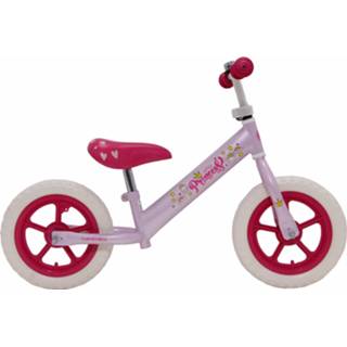 👉 Loopfiets roze staal meisjes Amigo Princess Met 2 Wielen 12 Inch 8719817986194